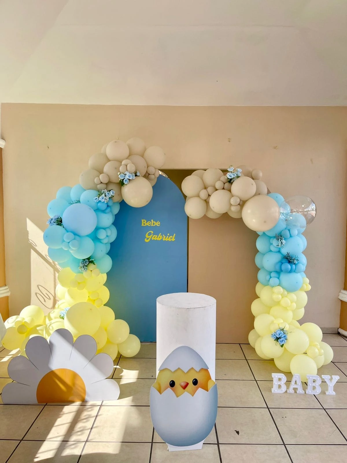 Inspiración en decoraciones con globos para baby shower - Whith You Balloons & Memories